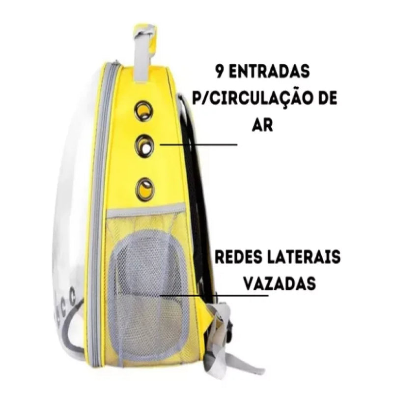 Mochila de transporte Pet - Visão Panorâmica